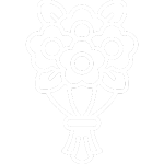 Icona fiori stilizzati